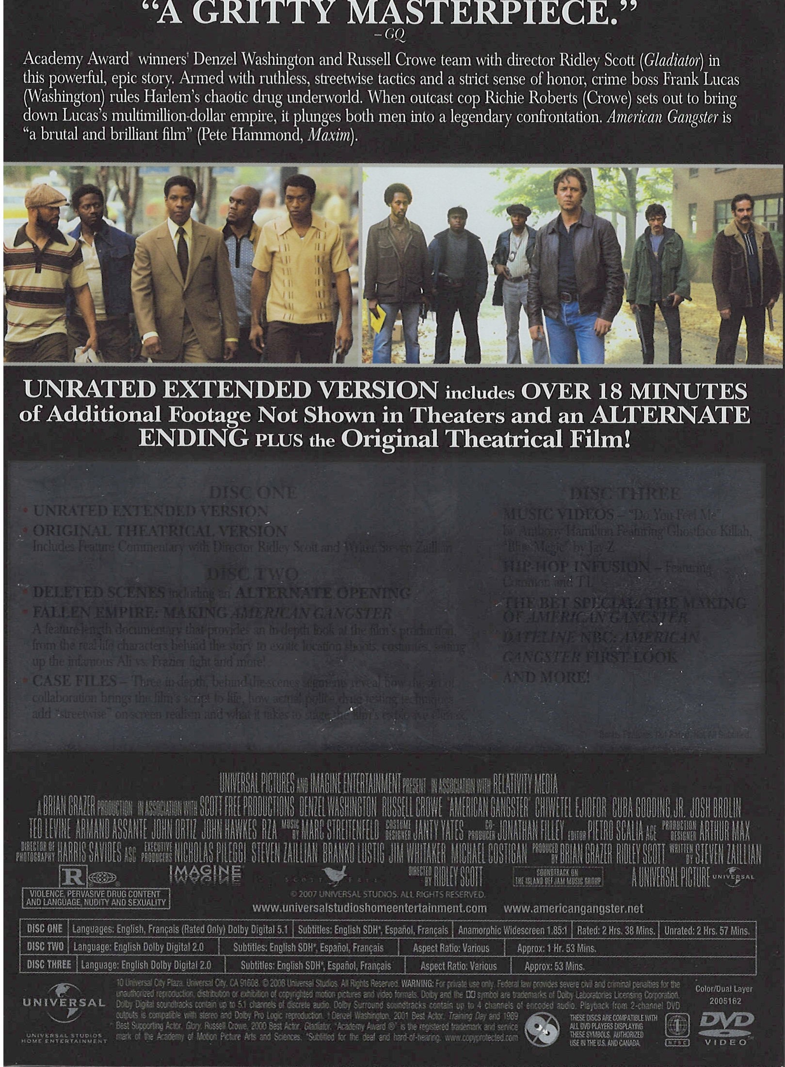 MetaInfo Correction Request: American Gangster (3-Disc Box Set ...