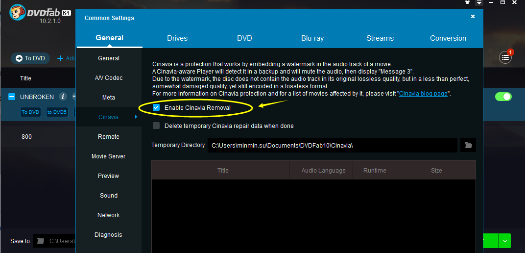 Click image for larger version

Name:	enable Cinavia Removal.png
Views:	446
Size:	85.9 KB
ID:	358909