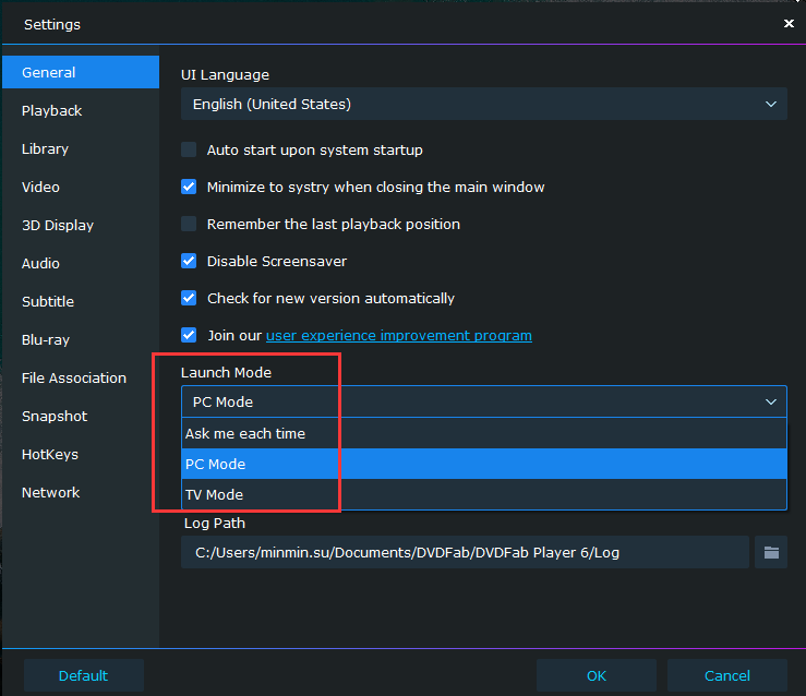 Click image for larger version

Name:	launch mode.png
Views:	262
Size:	38.3 KB
ID:	392776