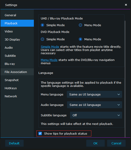 Click image for larger version

Name:	playback status option.png
Views:	238
Size:	132.4 KB
ID:	356850