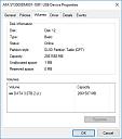 Click image for larger version

Name:	3TB drive in SATA caddy that works - Volume info.jpg
Views:	374
Size:	74.1 KB
ID:	364945